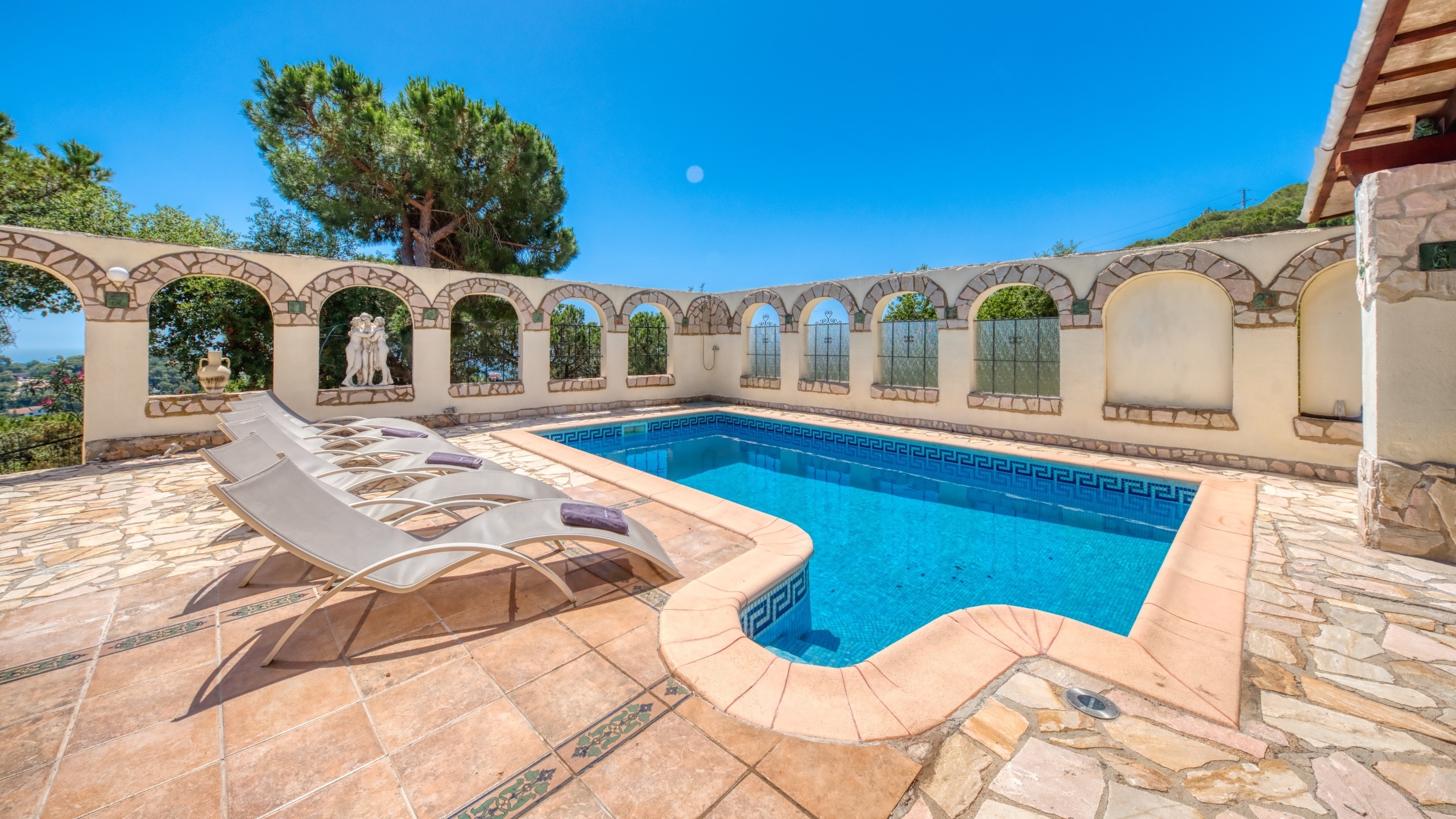 Villas de vacances Costa Brava Espagne - Villa Panorama - Piscine
