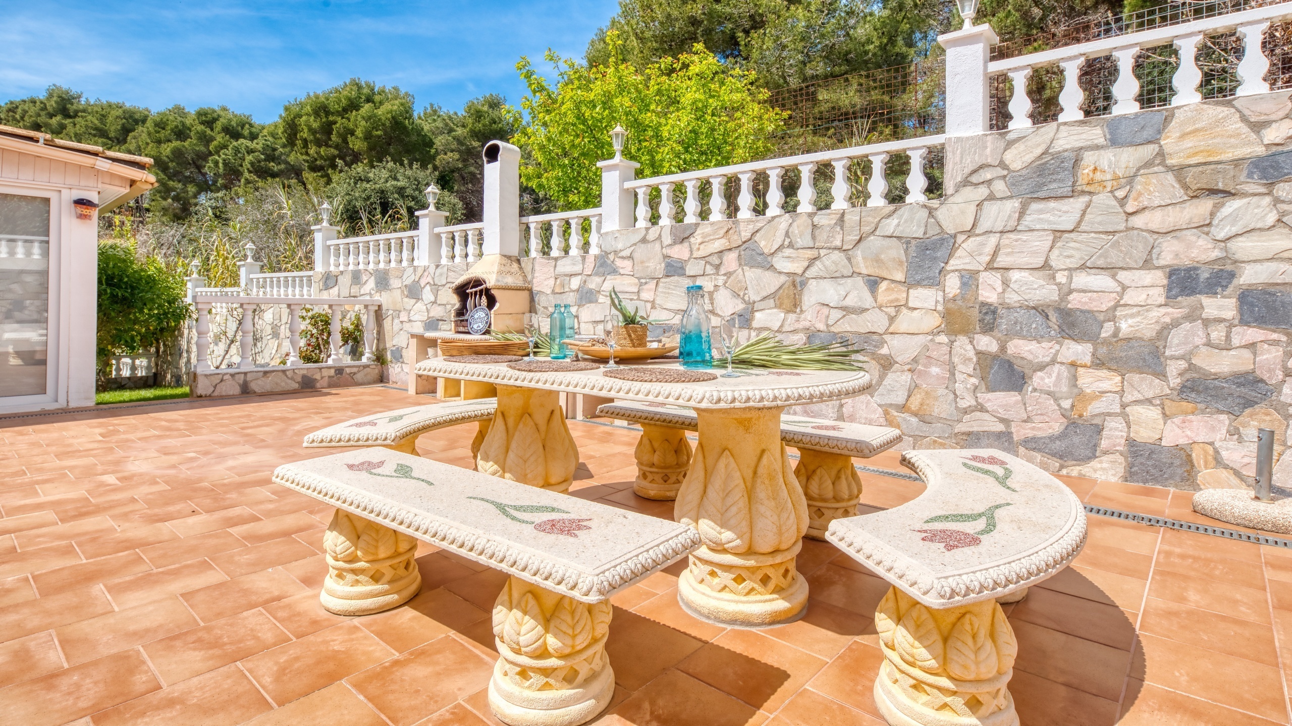 Villas de vacances Costa Brava Espagne - Villa Estrella - Espace barbecue
