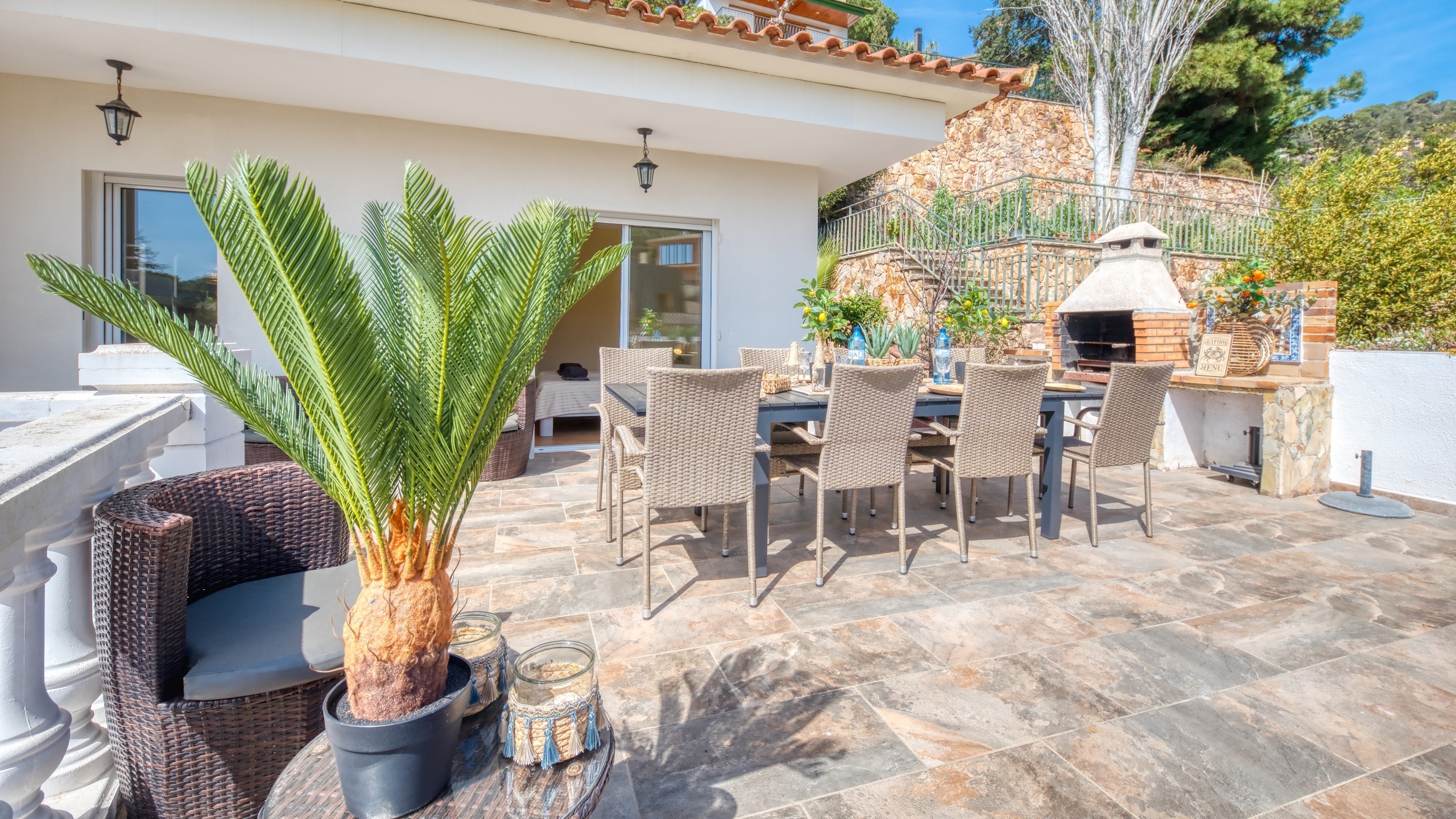 Villas de vacances Costa Brava Espagne - Villa Donna - Espace barbecue