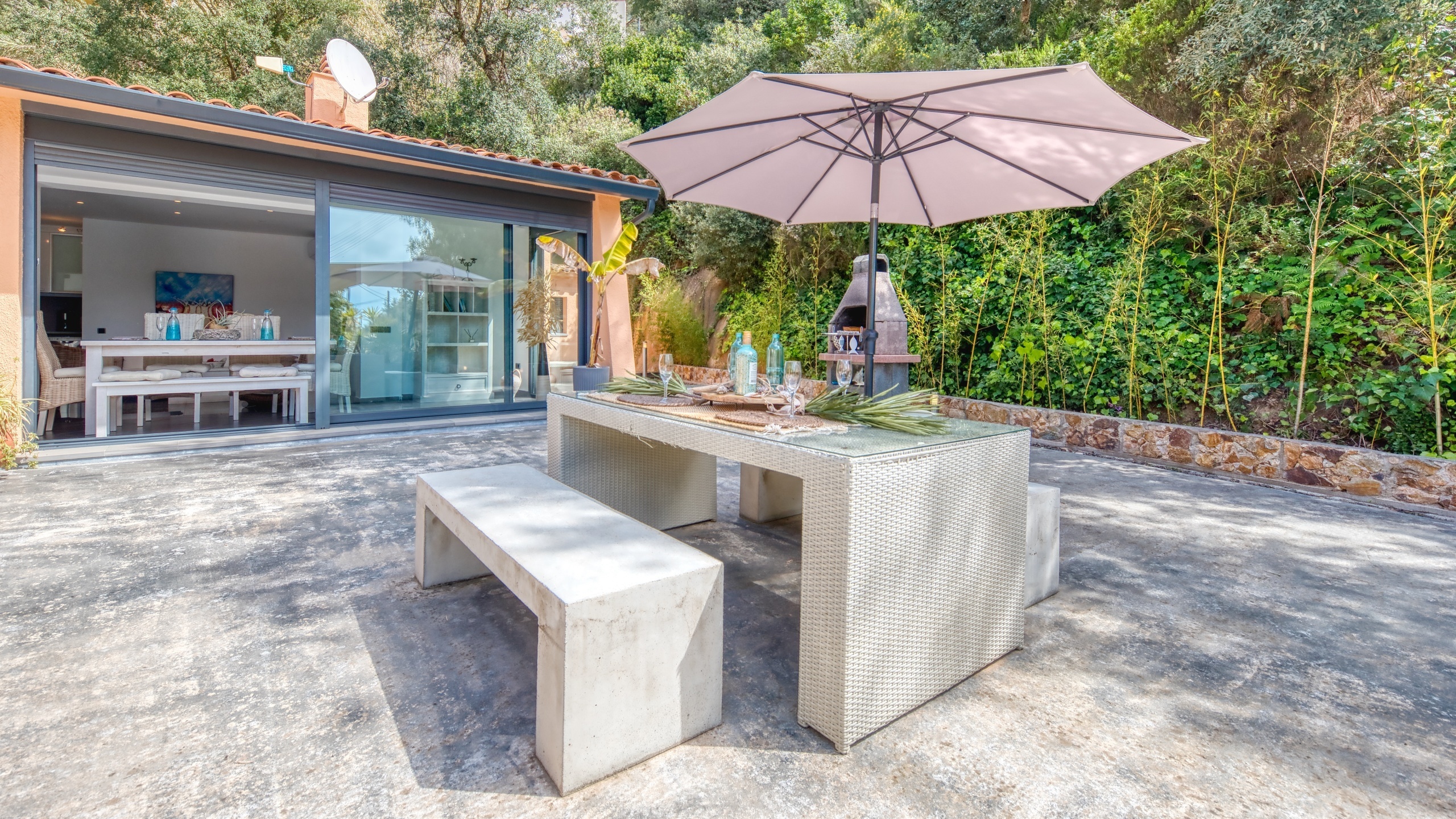 Villas de vacances Costa Brava Espagne - Villa Olivia - Espace barbecue