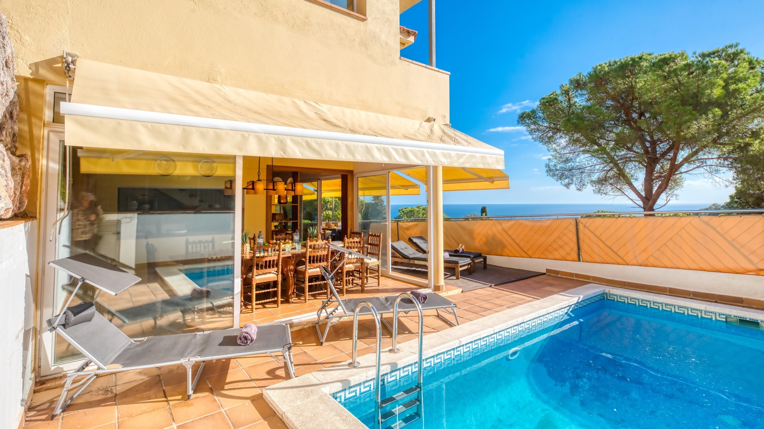 Villas de vacances Costa Brava Espagne - Villa Santa Cristina - Piscine