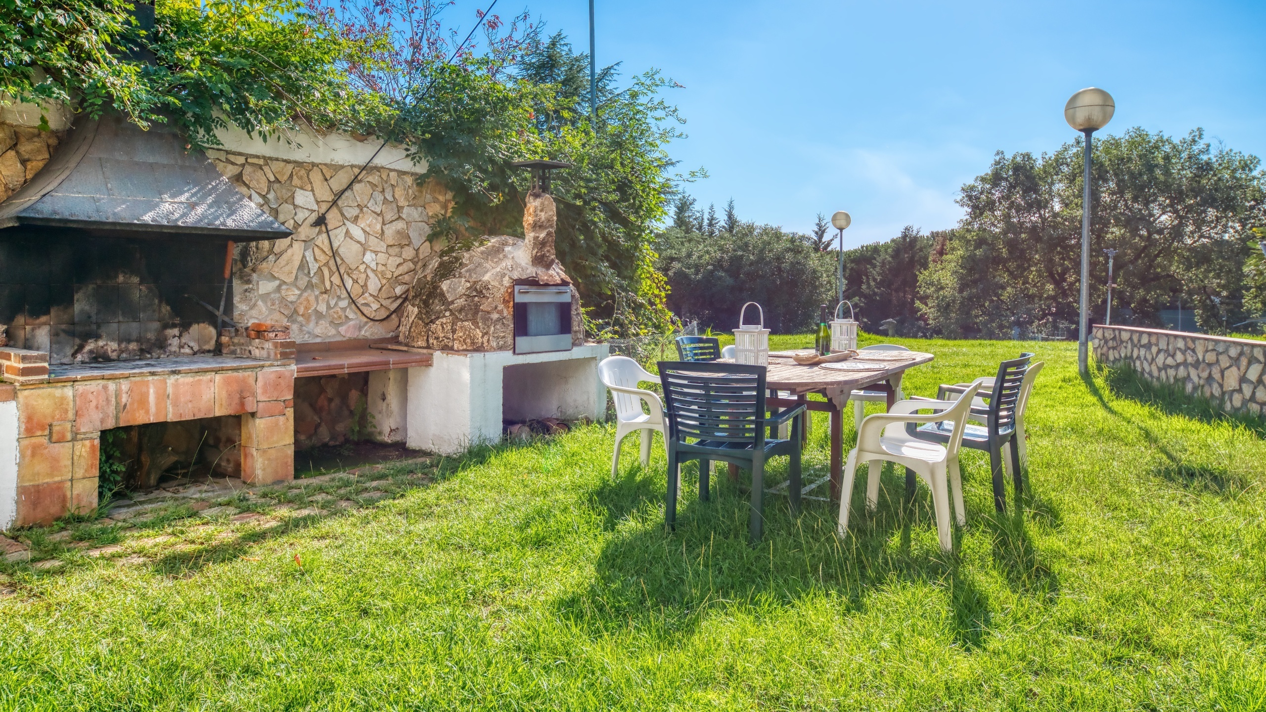 Villas de vacances Costa Brava Countryside Espagne - Villa Can Bernardi - Espace barbecue