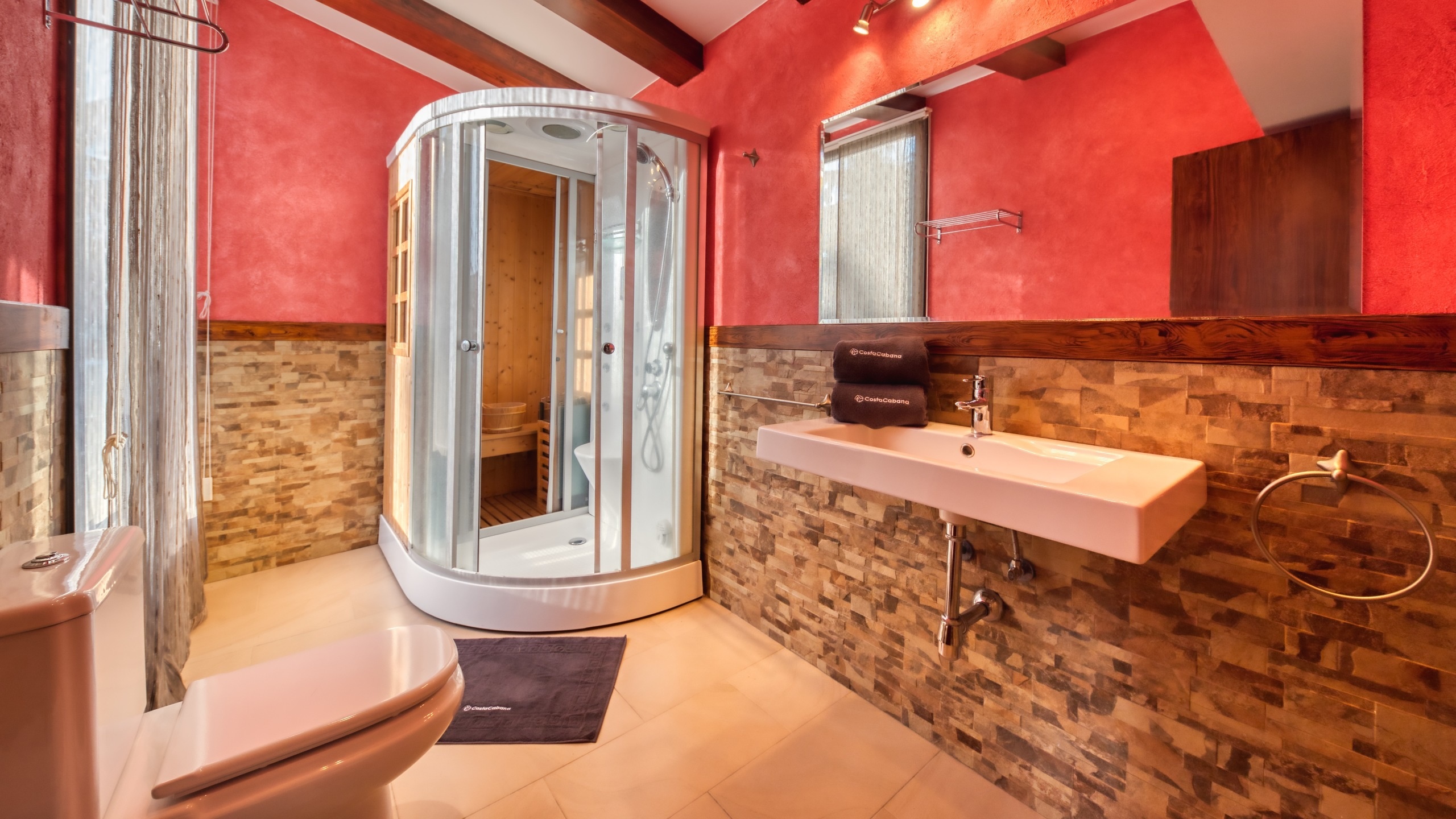 Villas de vacances Costa Brava Countryside Espagne - Villa Can Bernardi - Salle de bain attenante