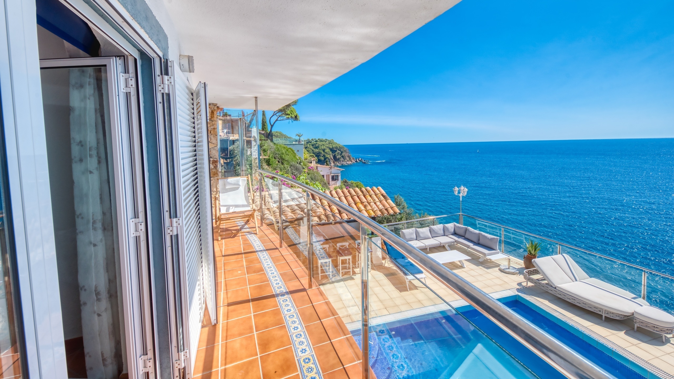 Villas de vacances Costa Brava Espagne - Villa Infinity - Terrasse