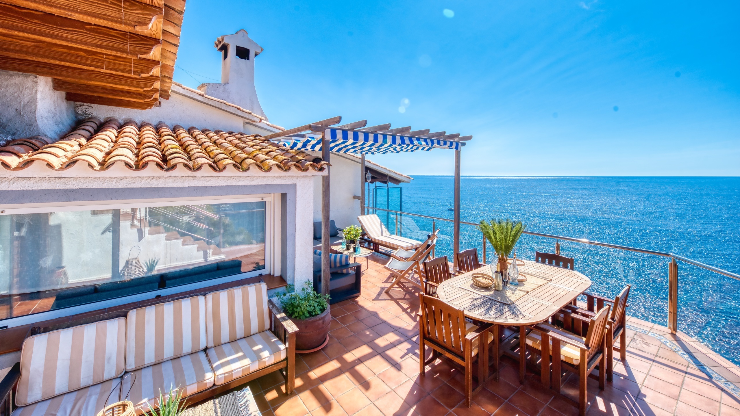 Villas de vacances Costa Brava Espagne - Villa Infinity - Terrasse