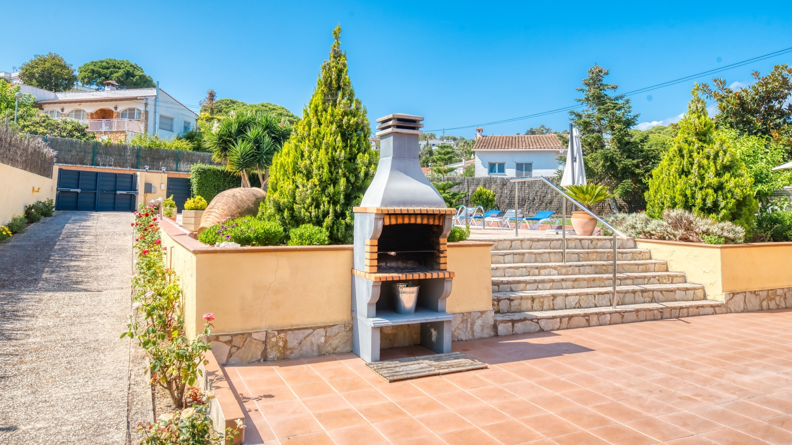 Villas de vacances Costa Brava Espagne - Villa Miro - Espace barbecue