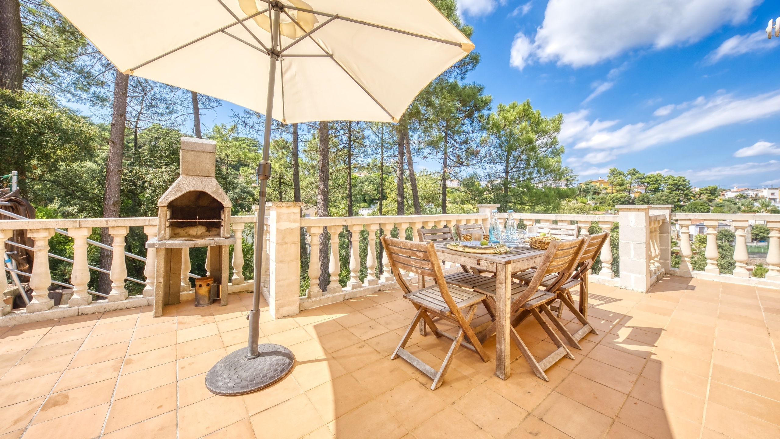 Villas de vacances Costa Brava Espagne - Villa Esmee - Espace barbecue