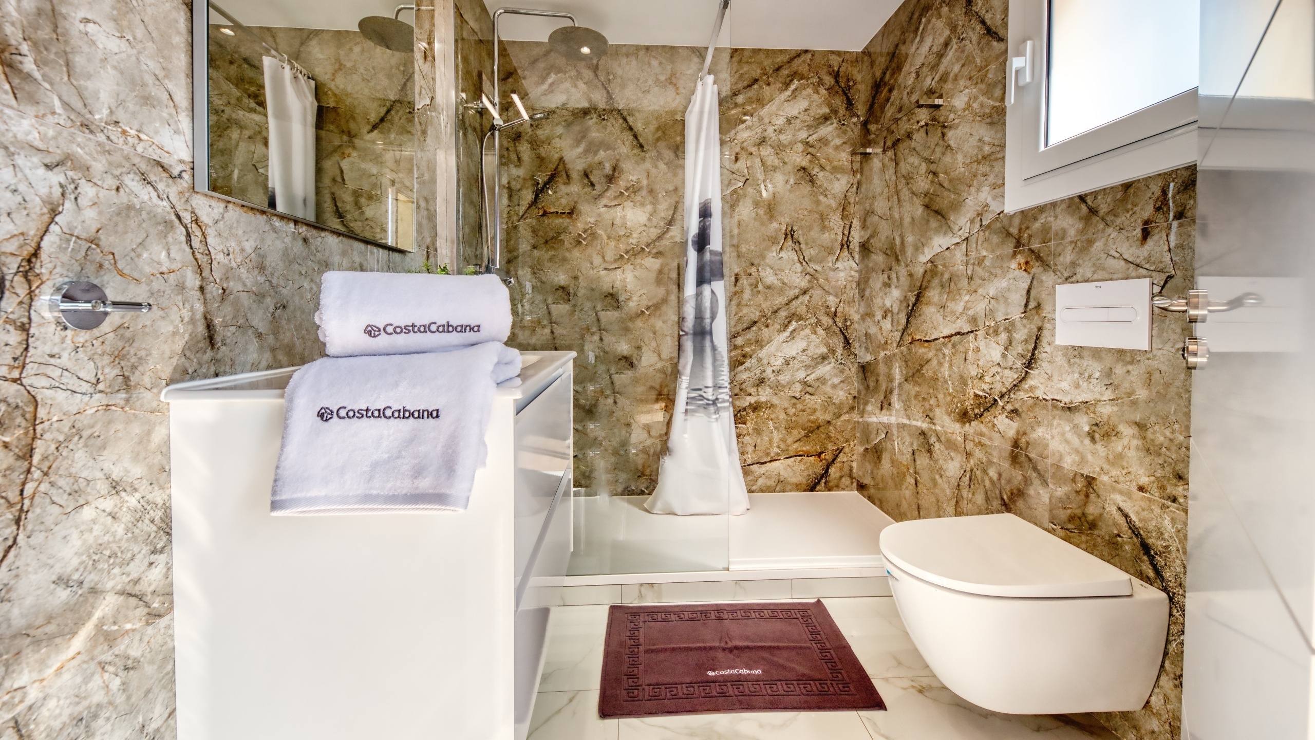 Villas de vacances Costa Brava Espagne - Villa La Luna - Salle de bain attenante 