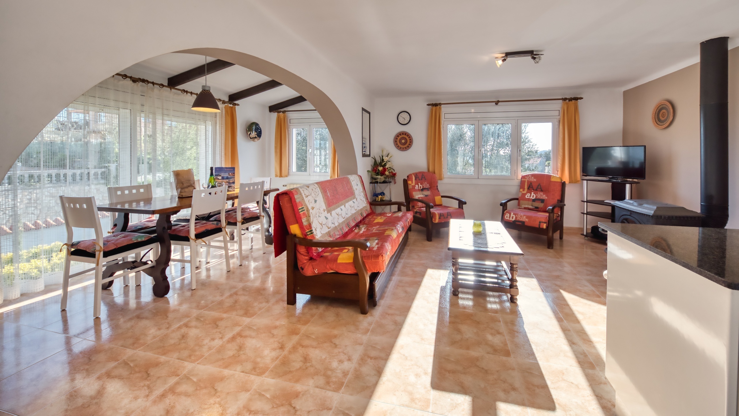 Villas de vacances Costa Brava Espagne - Villa Elfi - Espace de vie