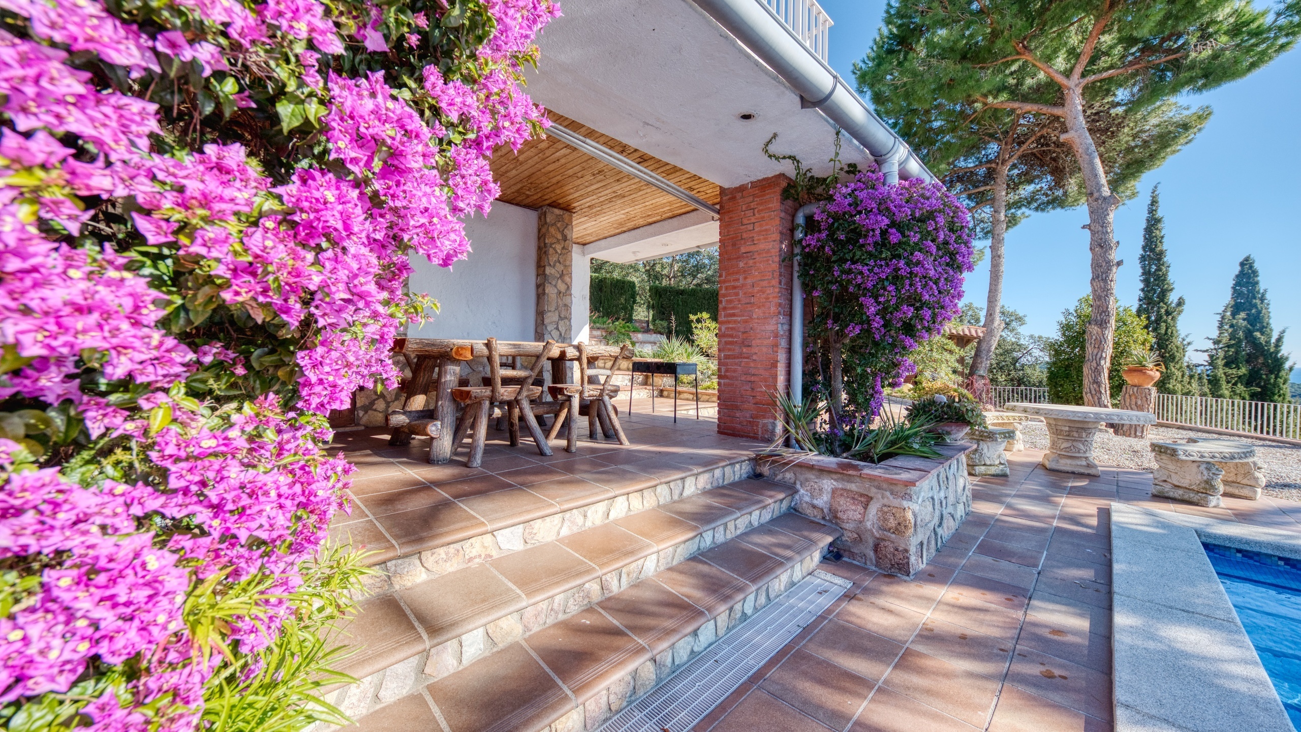 Villas de vacances Costa Brava Espagne - Villa Gabriella - Espace barbecue