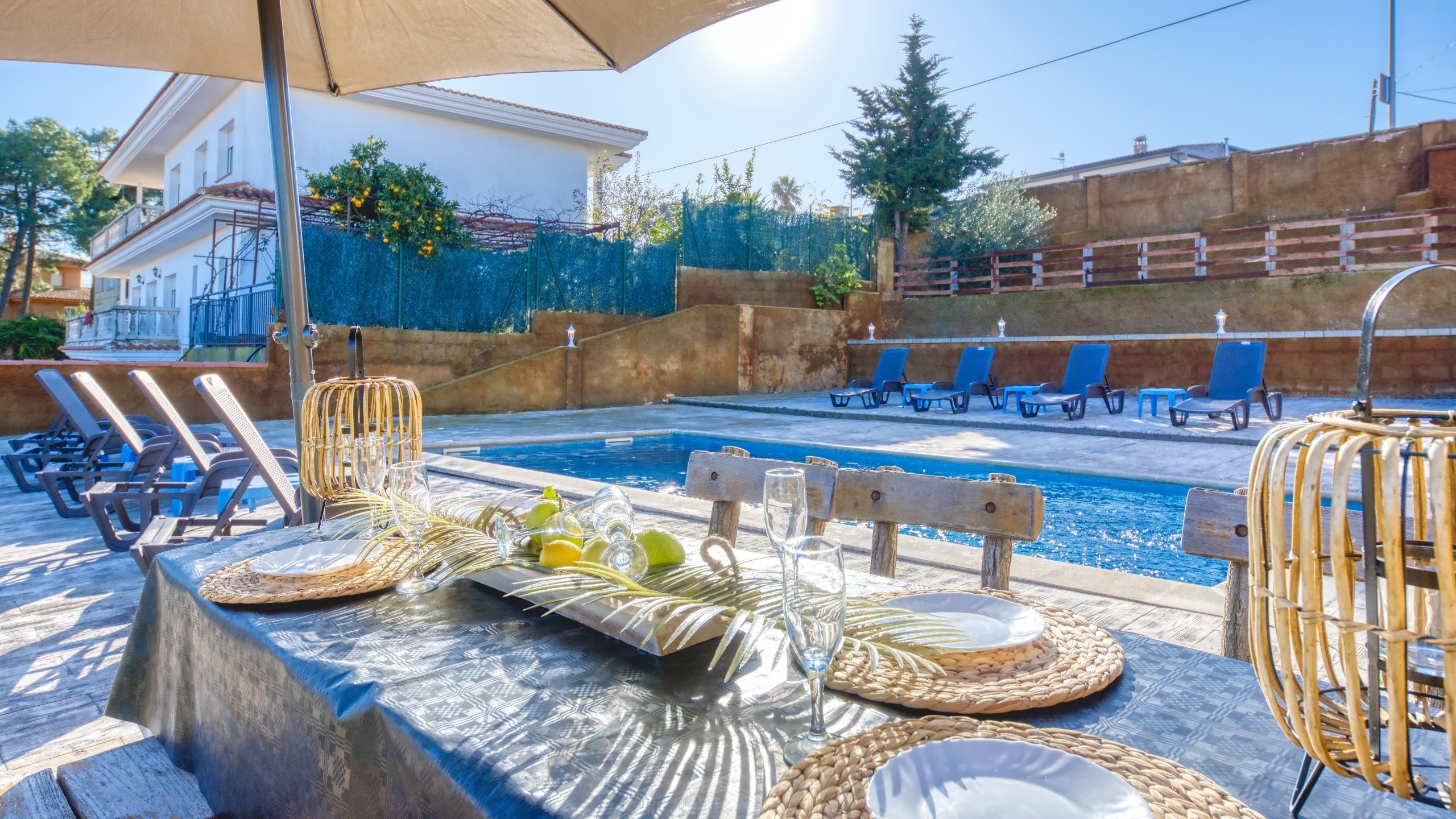 Villas de vacances Costa Brava Espagne - Villa Abigail - Terrasse