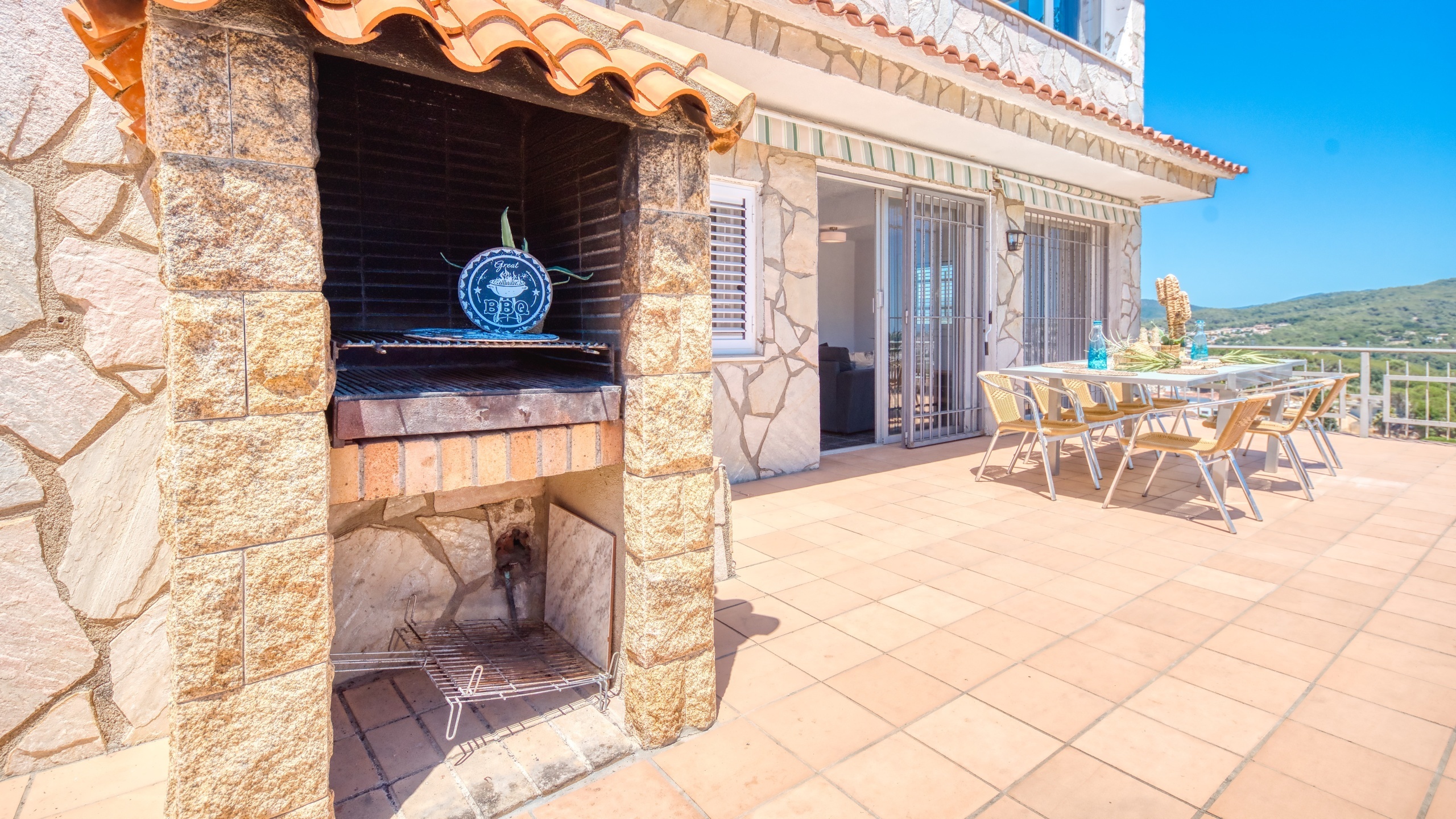Villas de vacances Costa Brava Espagne - Villa Abigail - Espace barbecue