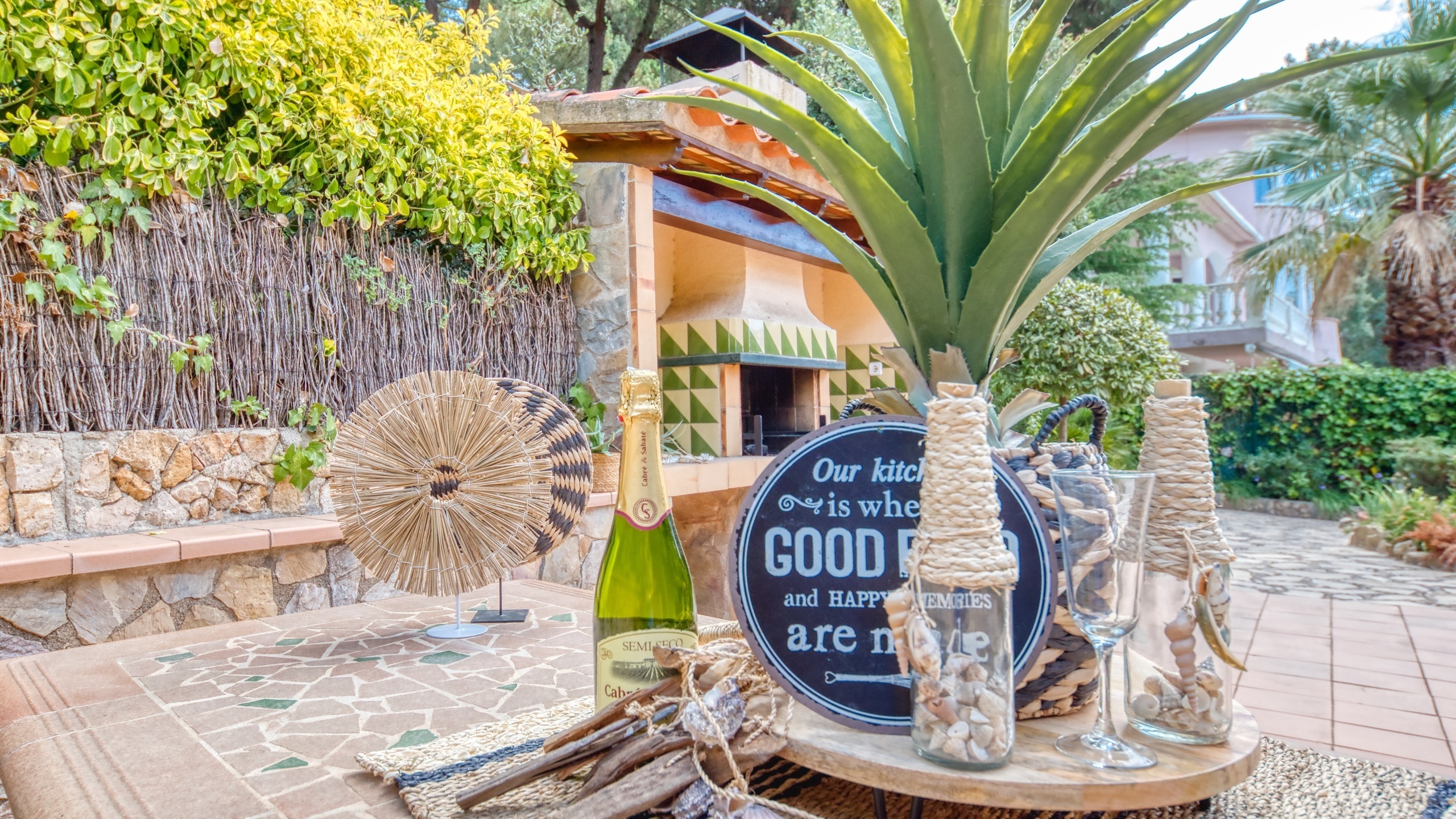 Villas de vacances Costa Brava Espagne - Villa Cleo - Espace barbecue