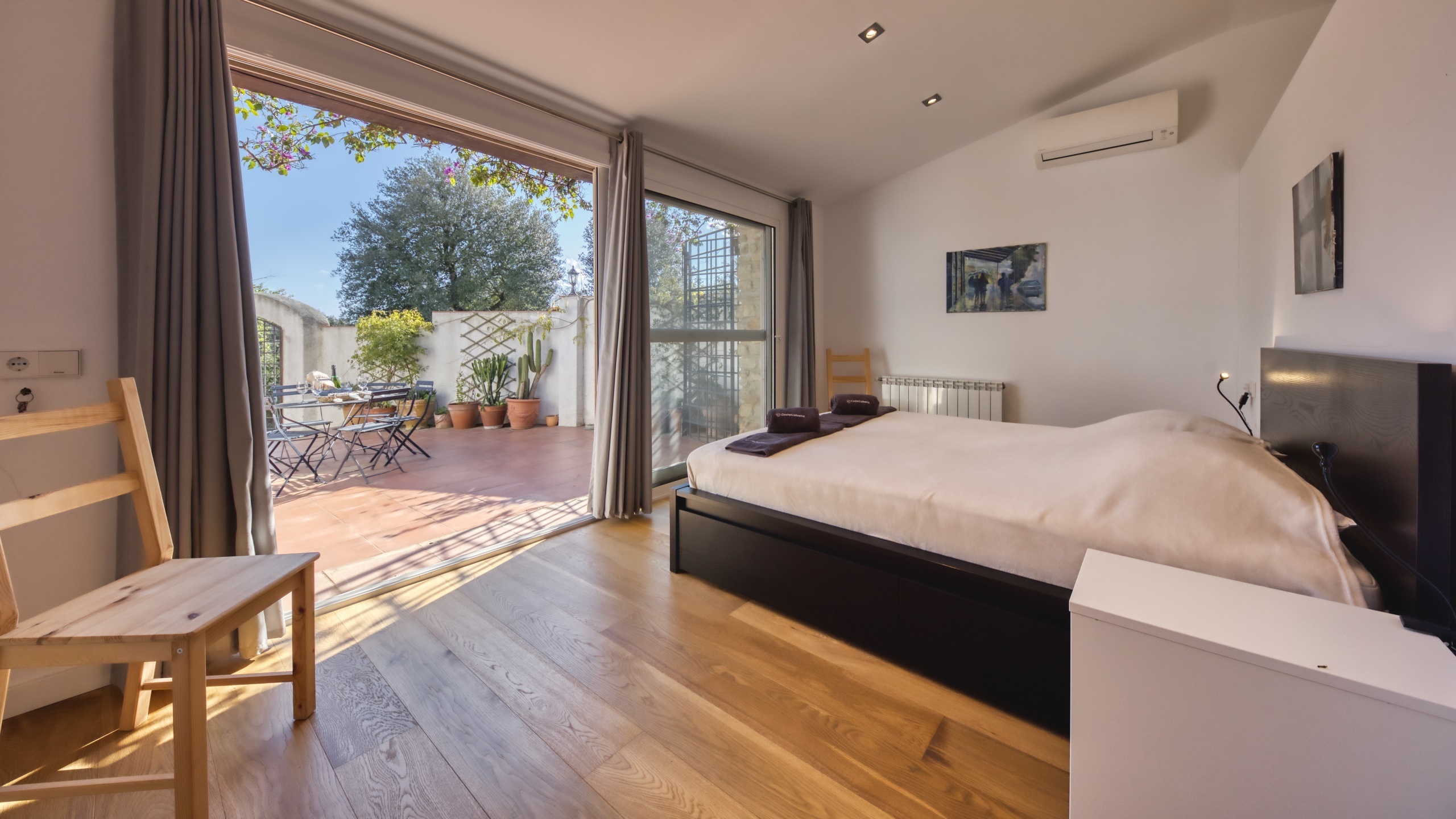 Villas de vacances Costa Brava Countryside Espagne - Villa Racoon - Chambre des maîtres
