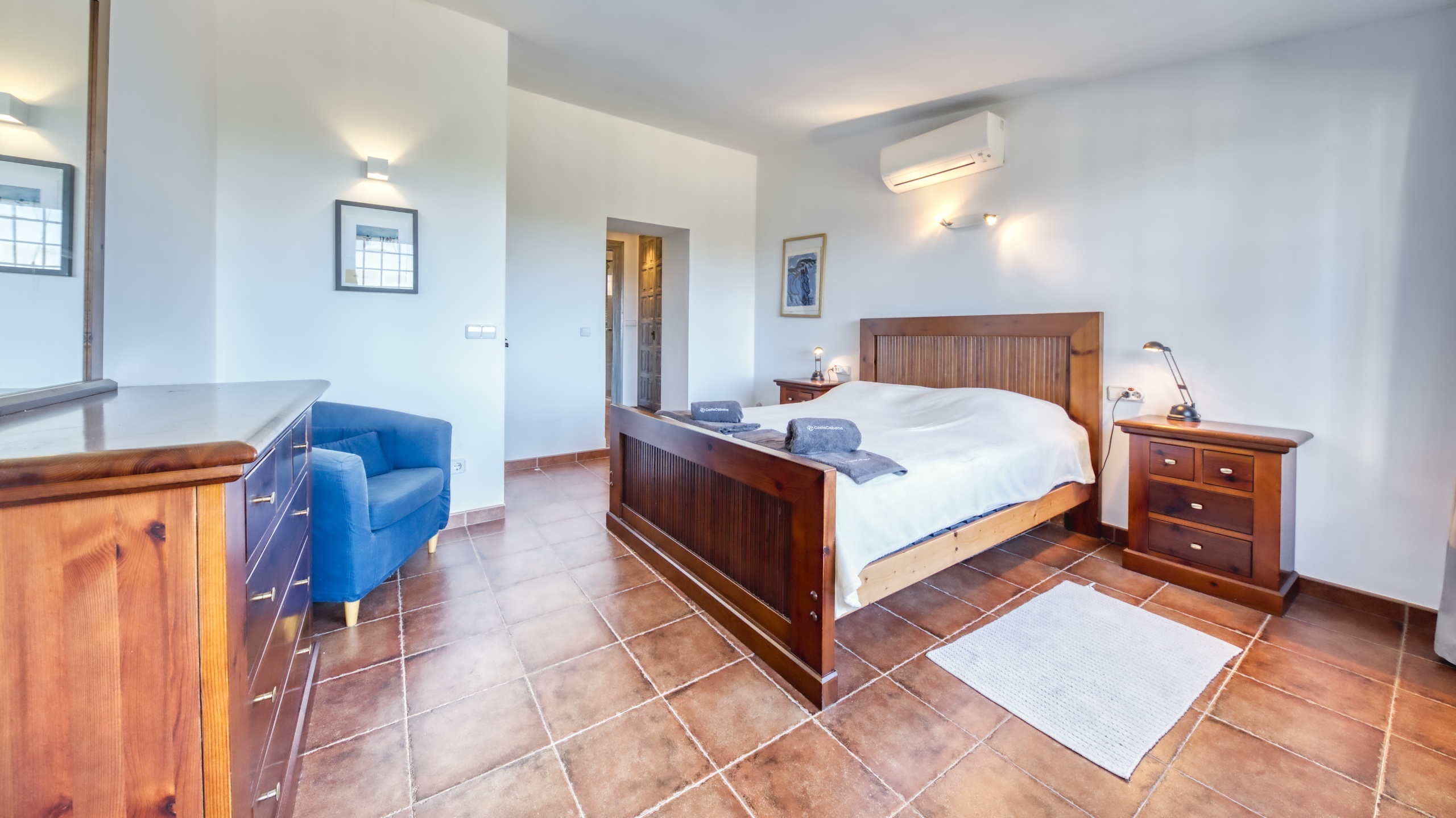 Villas de vacances Costa Brava Countryside Espagne - Villa Racoon - Chambre des maîtres