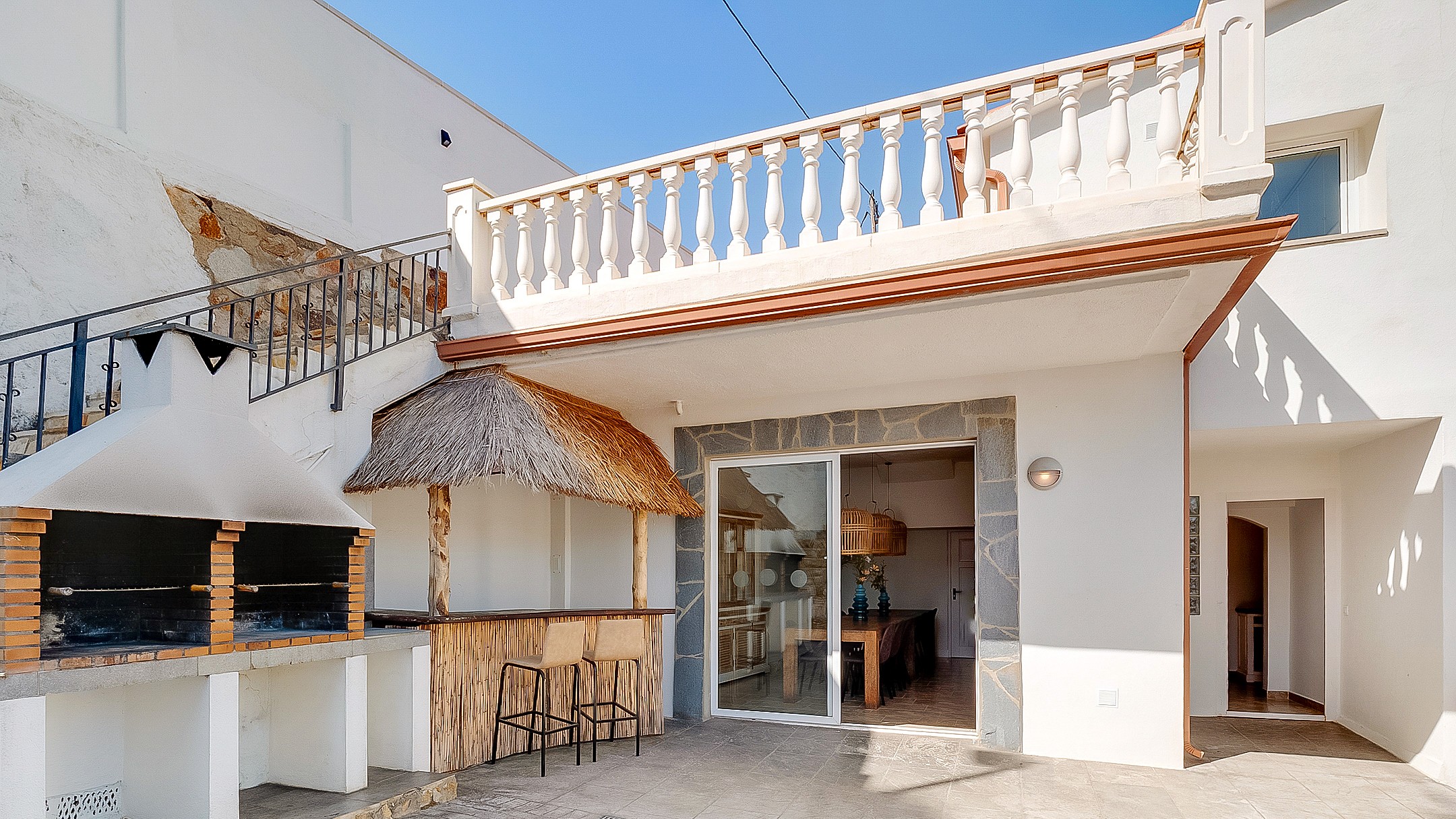 Villas de vacances Costa Brava Espagne - Villa Tropicana - Cuisine extérieure