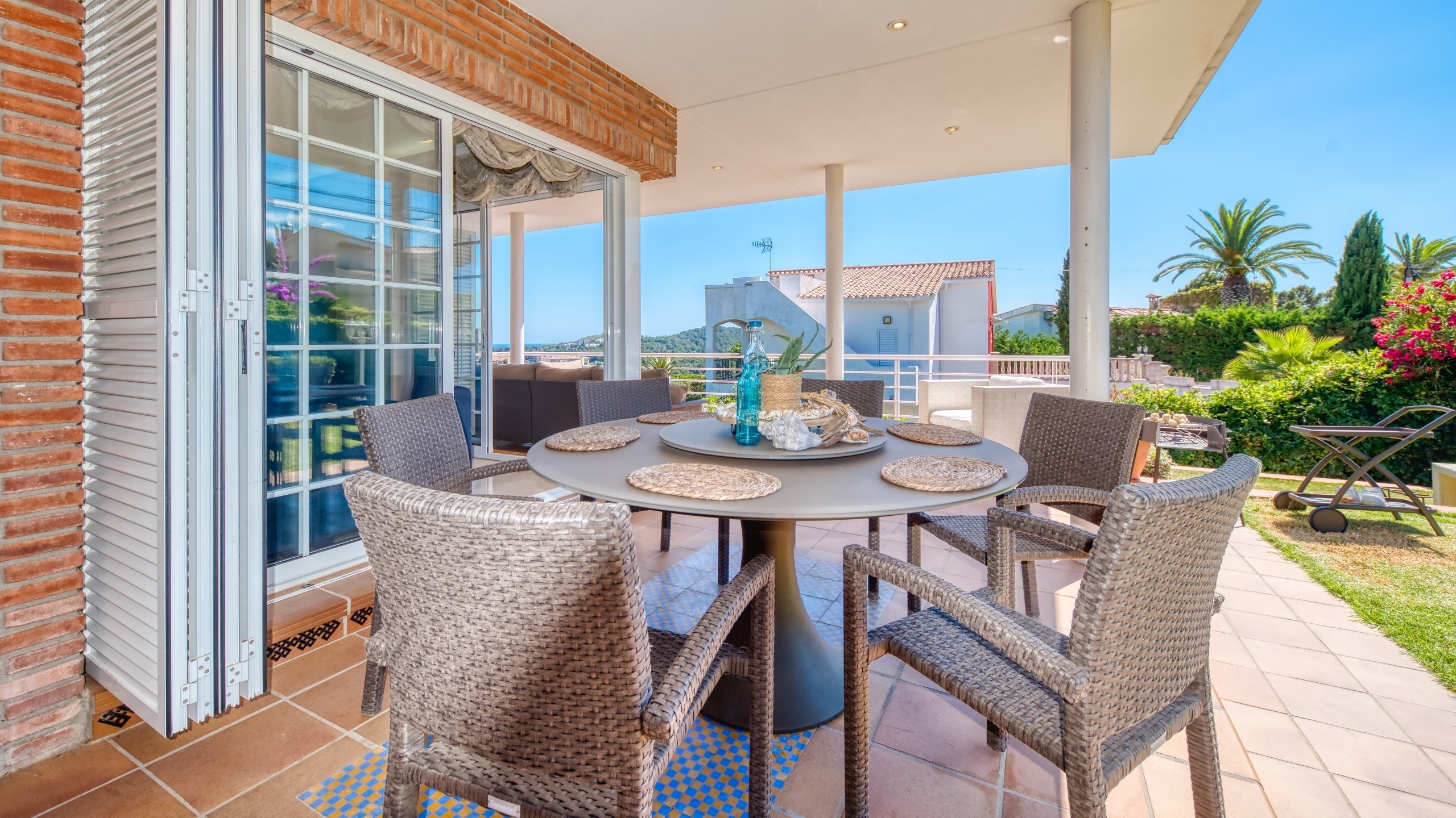 Villas de vacances Costa Brava Espagne - Villa Beyonce - Espace barbecue