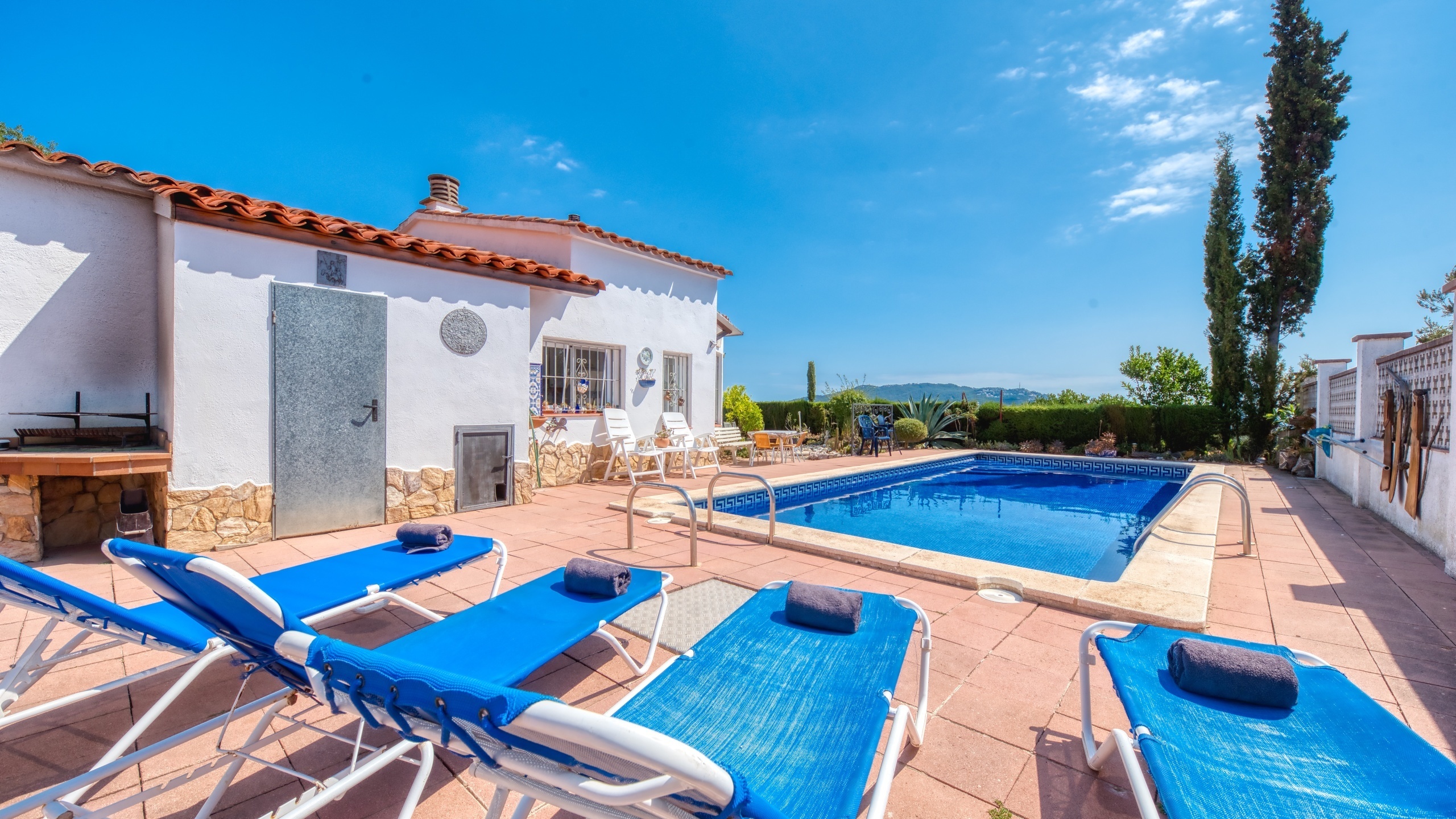 Villas de vacances Costa Brava Espagne - Villa La Flor - Espace barbecue