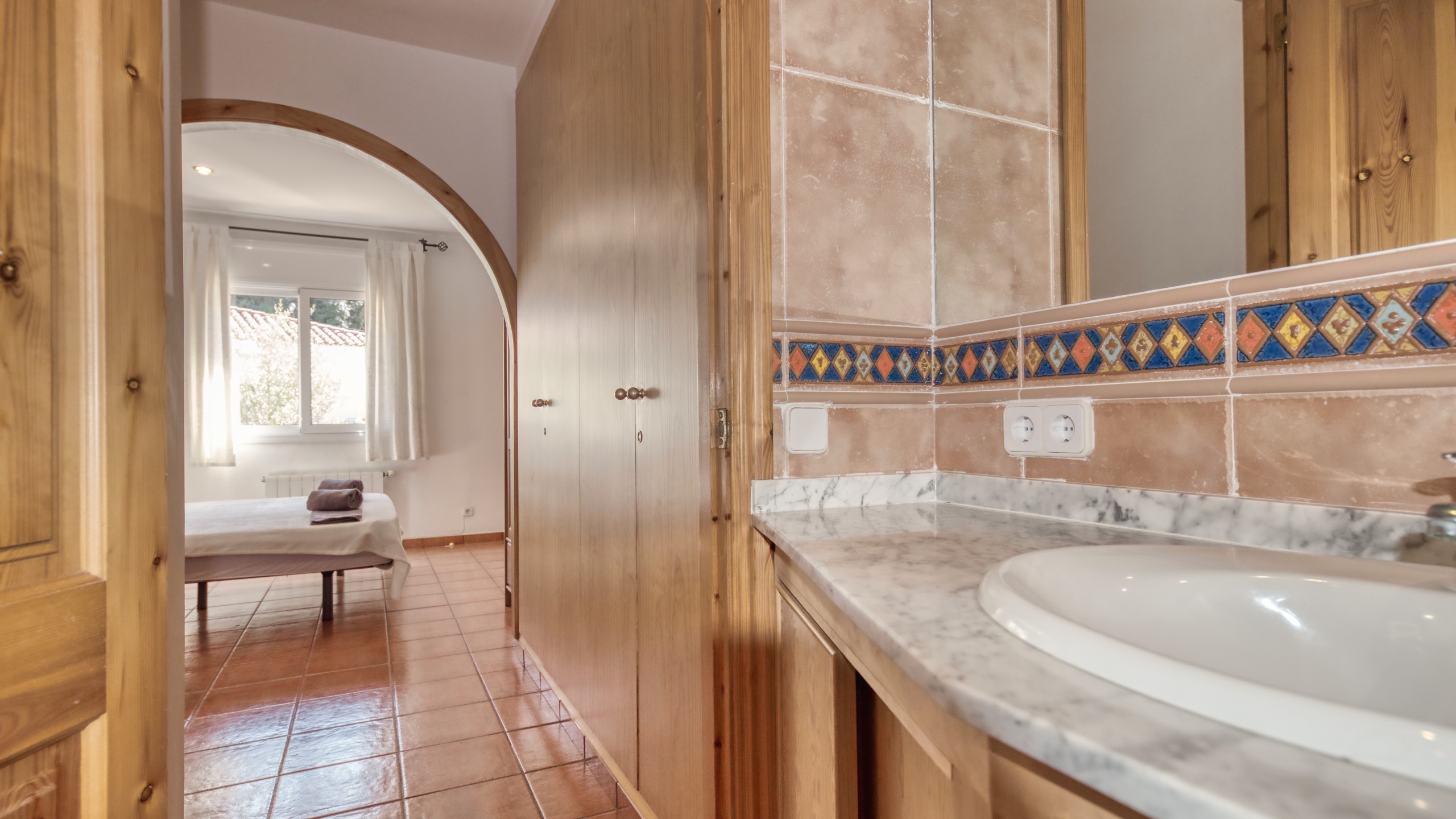 Villas de vacances Costa Brava Espagne - Villa Valeria - Salle de bain attenante 