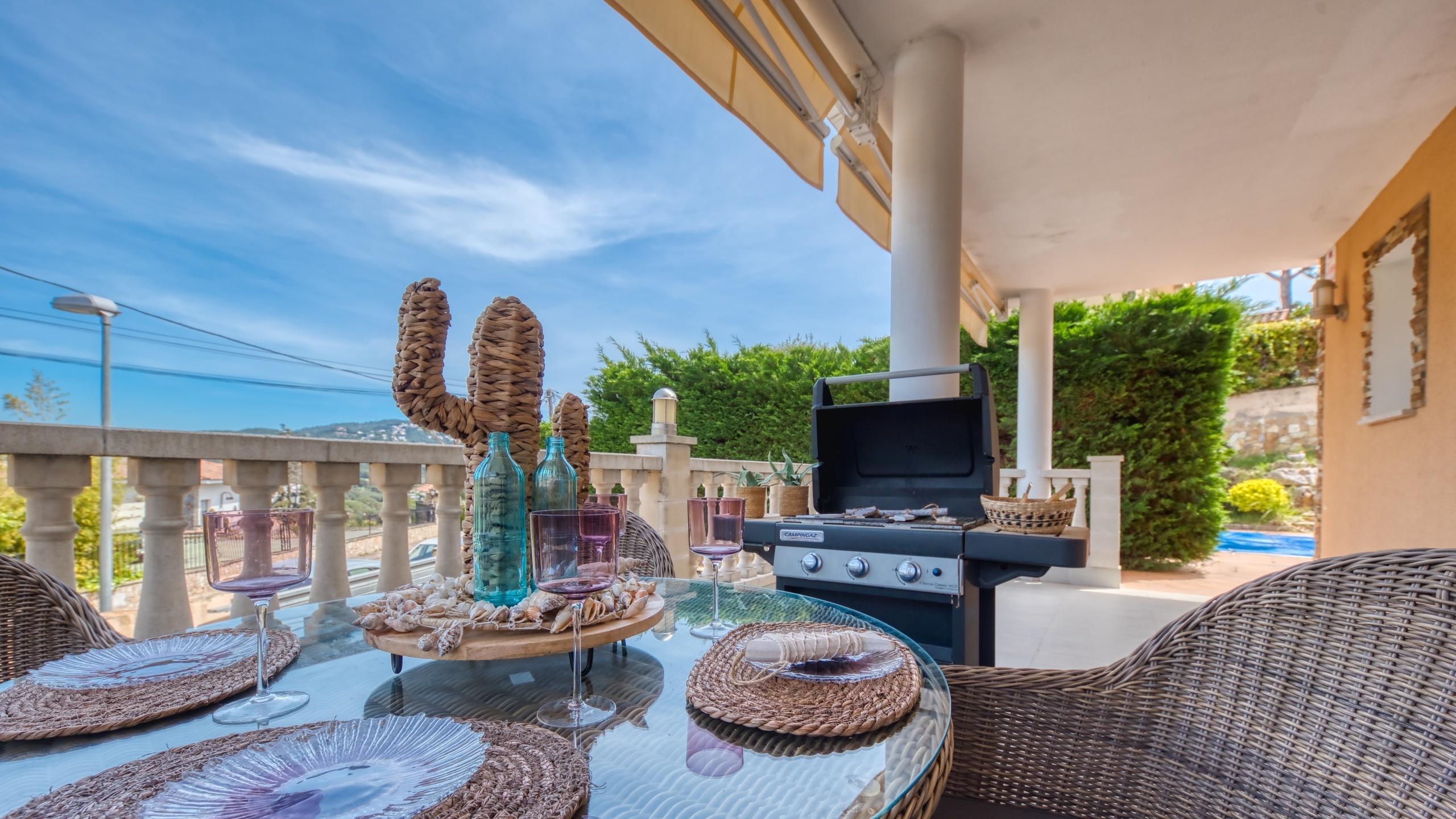 Villas de vacances Costa Brava Espagne - Villa Primavera - Espace barbecue