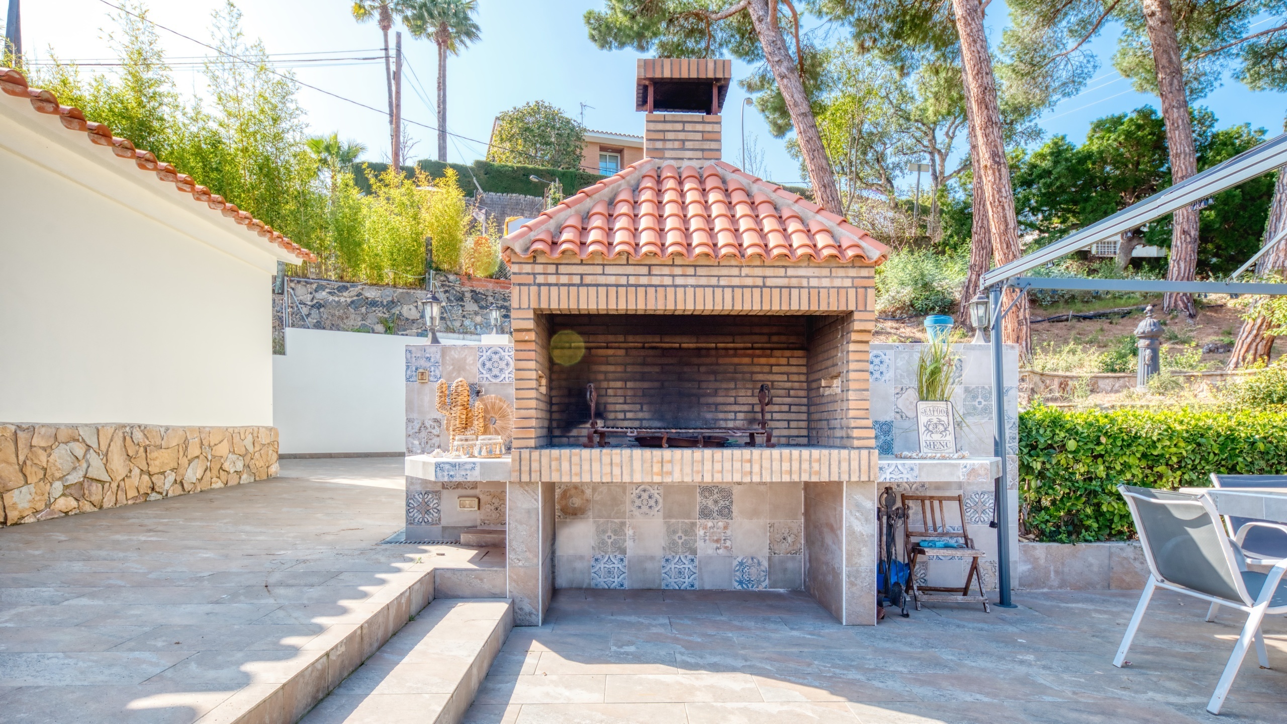 Villas de vacances Costa Brava Espagne - Villa Palmera - Espace barbecue