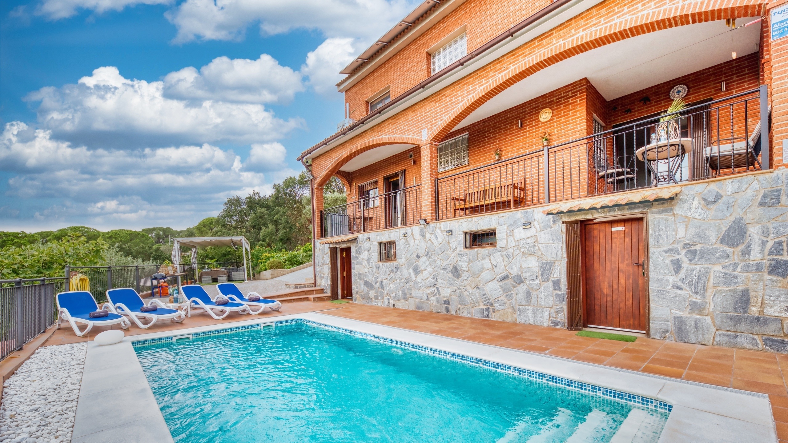 Villas de vacances Costa Brava Espagne - Villa Verger - Chaises longues