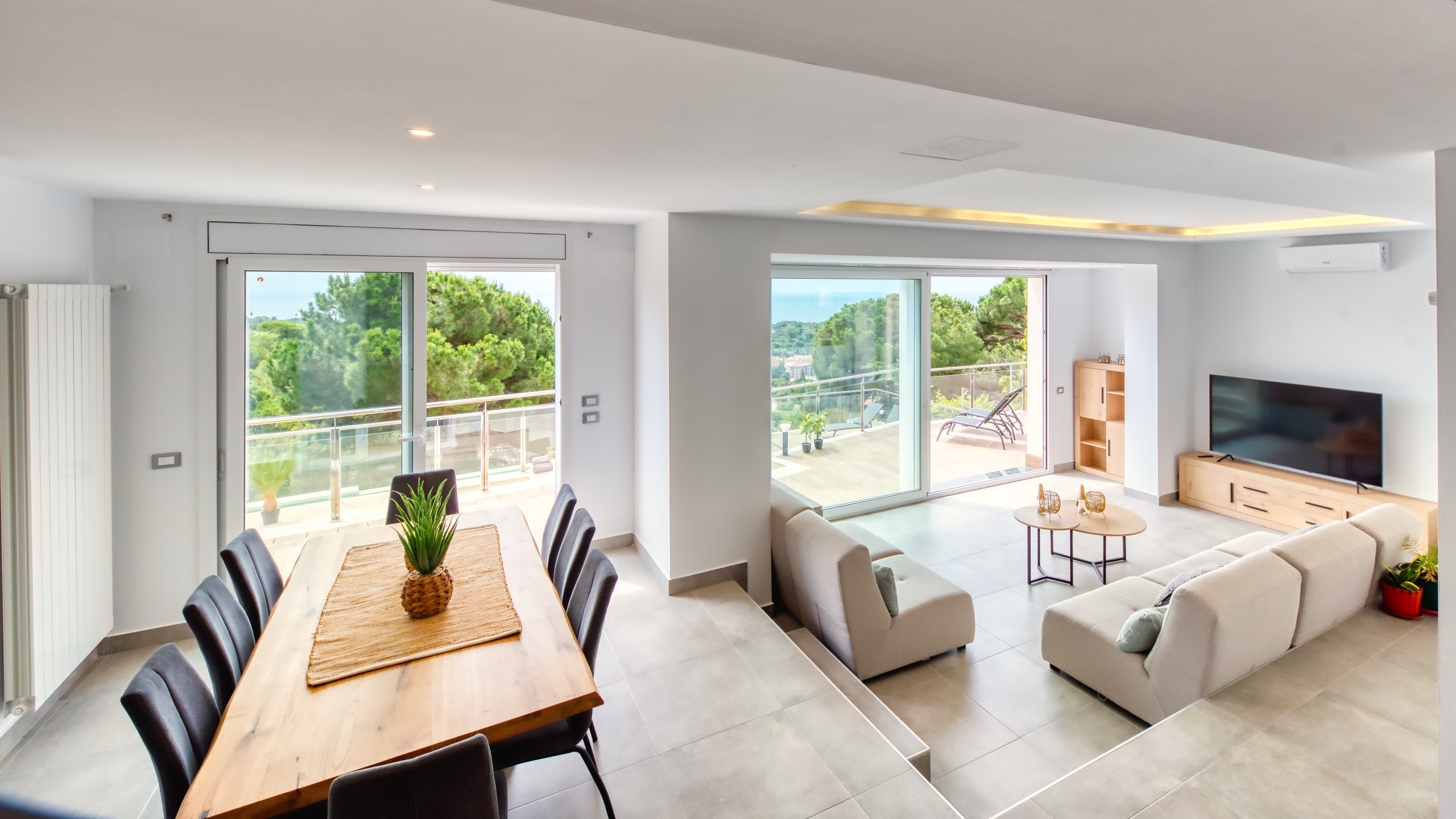 Villas de vacances Costa Brava Espagne - Villa BellaVista - Espace de vie