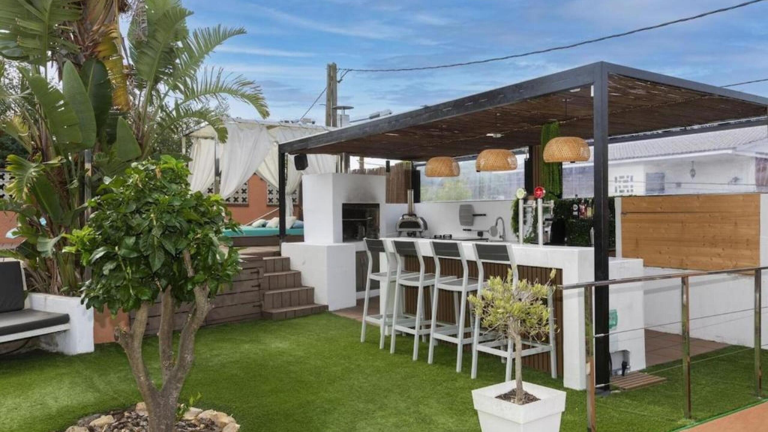 Villas de vacances Costa Brava Espagne - Villa Soleia - Espace barbecue